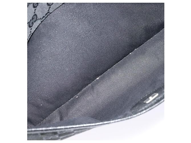 Borsa a Spalla GG Canvas Gucci Nera 132260 Auth ep7331 Nero - vista 19
