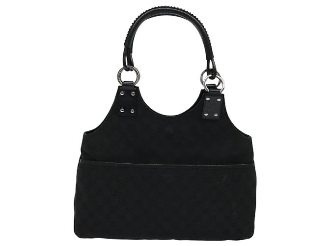 Borsa a Spalla GG Canvas Gucci Nera 132260 Auth ep7331 Nero - vista 2