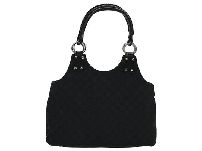 Borsa a Spalla GG Canvas Gucci Nera 132260 Auth ep7331 Nero - vista 3