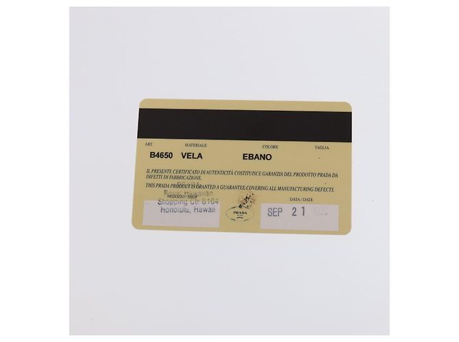 Zaino PRADA in nylon khaki Auth bs22082 Cachi - vista 12