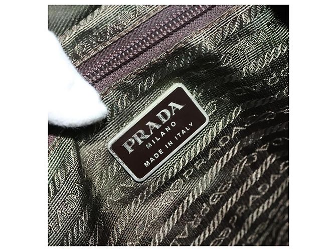 Zaino PRADA in nylon khaki Auth bs22082 Cachi - vista 23