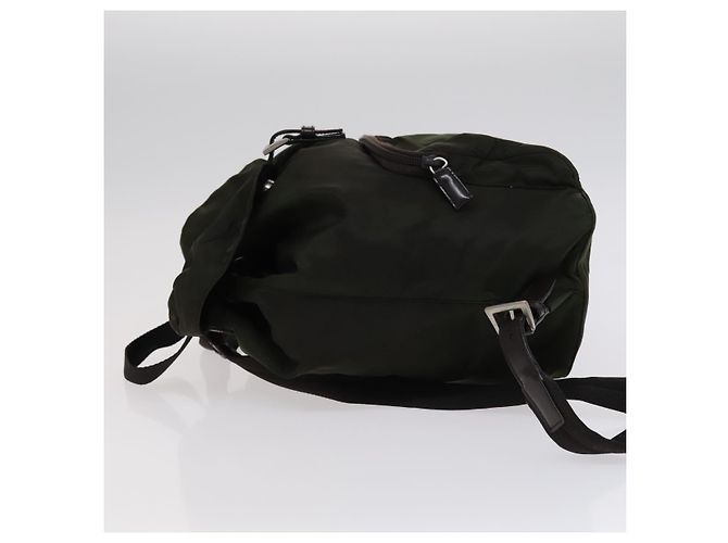 Zaino PRADA in nylon khaki Auth bs22082 Cachi - vista 4