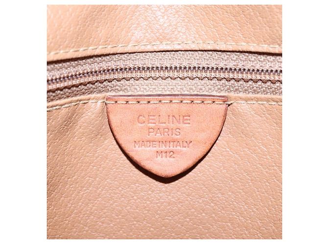 Céline Bolsa de ombro em lona Macadam CELINE em couro PVC marrom Auth 115445 - vista 19