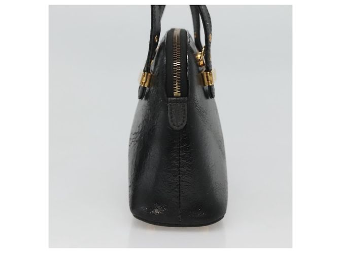 Borsa a mano FENDI in pelle 2 vie nera e oro Auth hk1976 Nero D'oro - vista 4