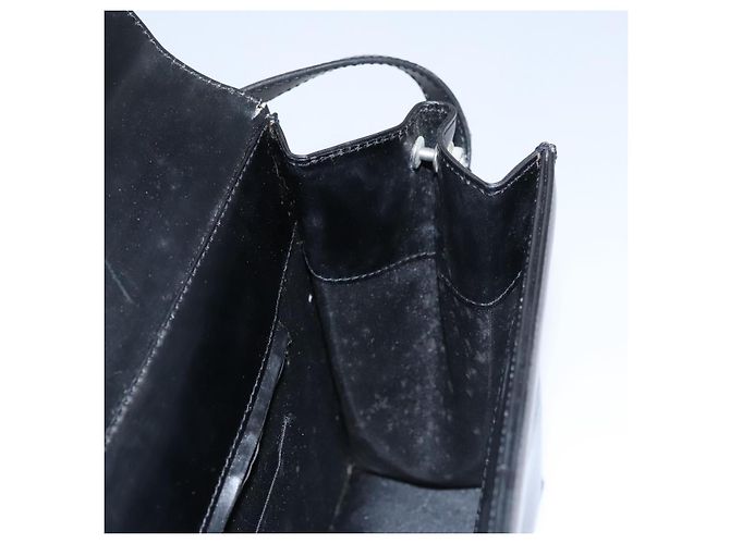 Borsa a spalla in pelle nera VERSACE Auth bs22448 Nero - vista 19