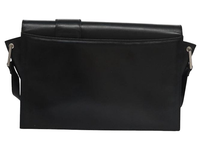 Borsa a spalla in pelle nera VERSACE Auth bs22448 Nero - vista 2