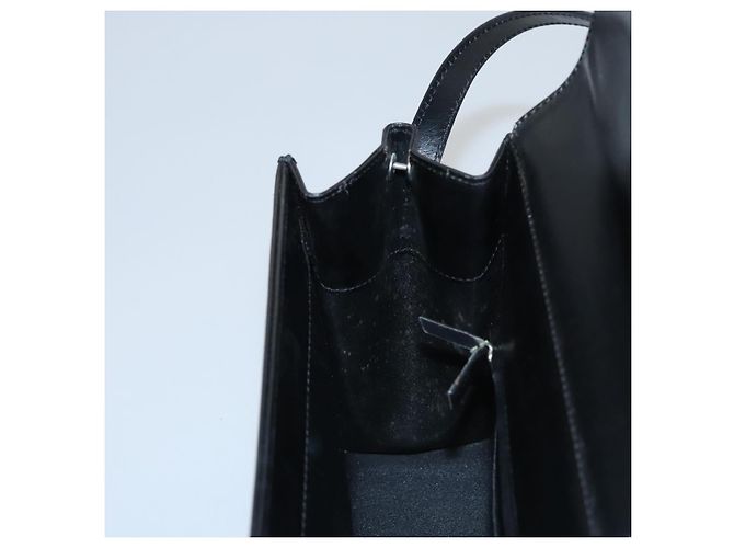 Borsa a spalla in pelle nera VERSACE Auth bs22448 Nero - vista 20