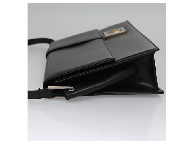 Borsa a spalla in pelle nera VERSACE Auth bs22448 Nero - vista 4