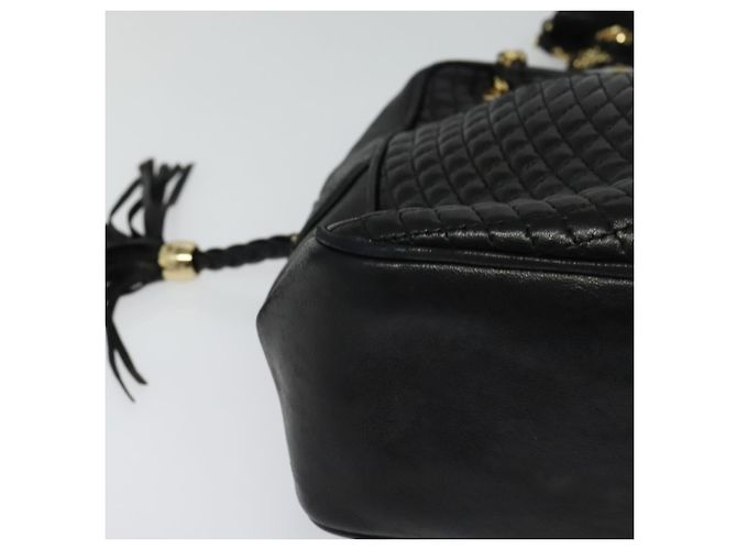 Borsa a spalla BALLY in pelle nera Auth BA240 Nero - vista 11