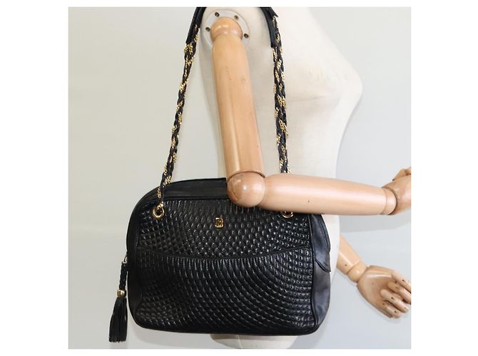 Borsa a spalla BALLY in pelle nera Auth BA240 Nero - vista 22