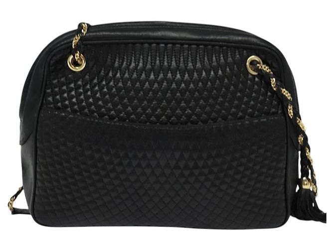 Borsa a spalla BALLY in pelle nera Auth BA240 Nero - vista 3