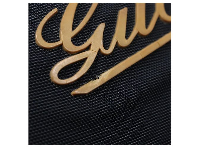 Pouch GUCCI Nylon Navy Silver Auth bs22200 Argento Blu navy - vista 14