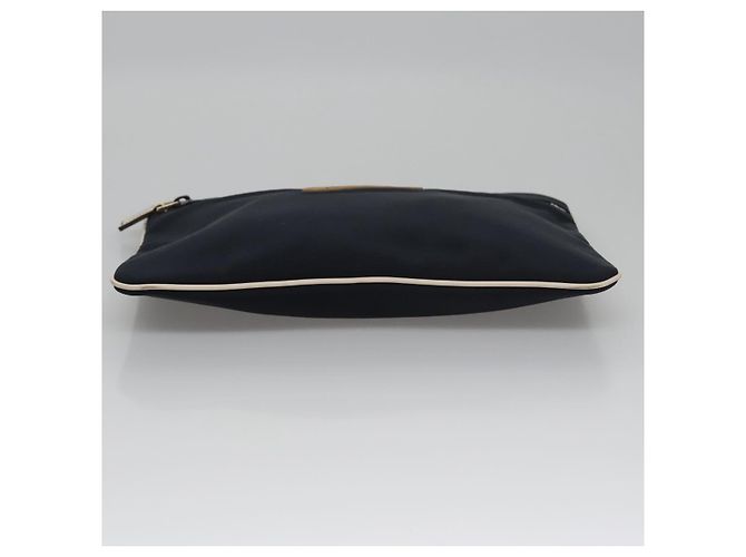 Pouch GUCCI Nylon Navy Silver Auth bs22200 Argento Blu navy - vista 7