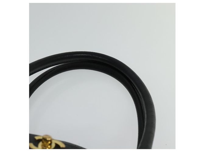 Executive CHANEL Borsa Tote Esecutiva Borsa in Pelle Caviar Nera Oro CC Auth bs22257 Nero D'oro - vista 8