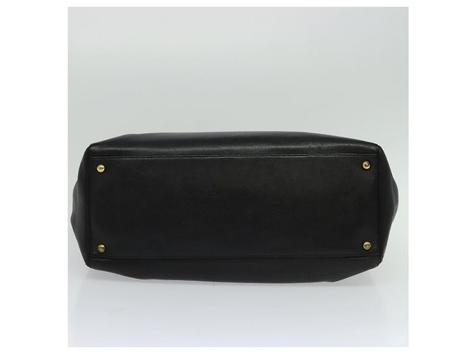 Executive CHANEL Borsa Tote Esecutiva Borsa in Pelle Caviar Nera Oro CC Auth bs22257 Nero D'oro - vista 9