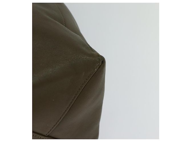 BORSA A MANO VERTICALE CABAS CÉLINE IN PELLE BLU MARRONE Auth ki5445 - vista 13