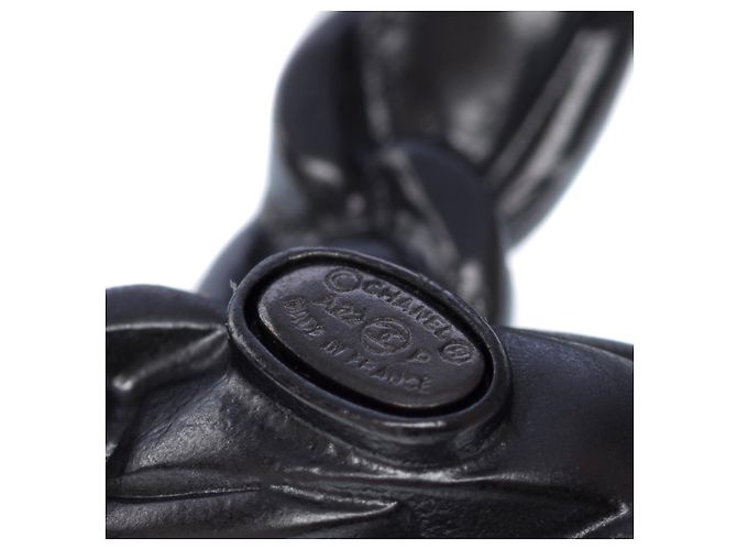 Gioielli CHANEL CC in Pelle Nera - 102492 Nero - vista 9