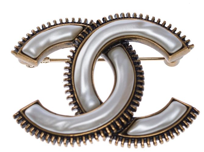 Gioielli CHANEL CC in Metallo Bianco - 102493 - vista 2