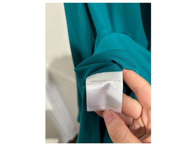 GUCCI Tops T.International M Seda Azul - vista 4
