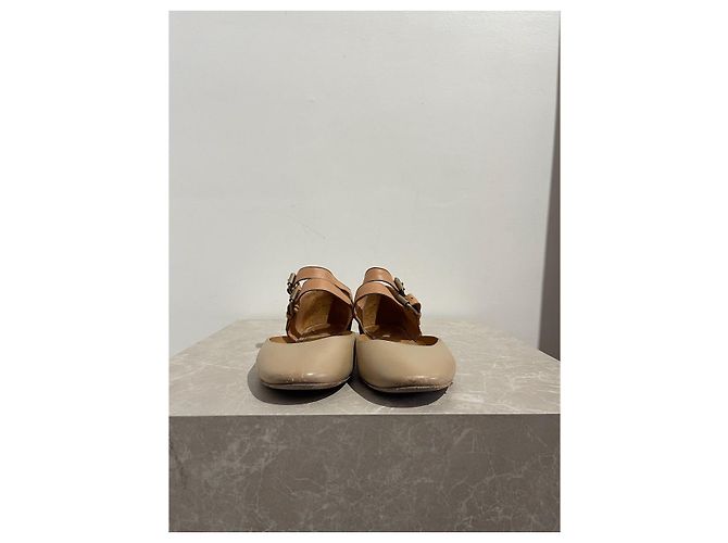 Chloé CHLOE Bailarinas T.EU 37 Cuero Beige - vista 2