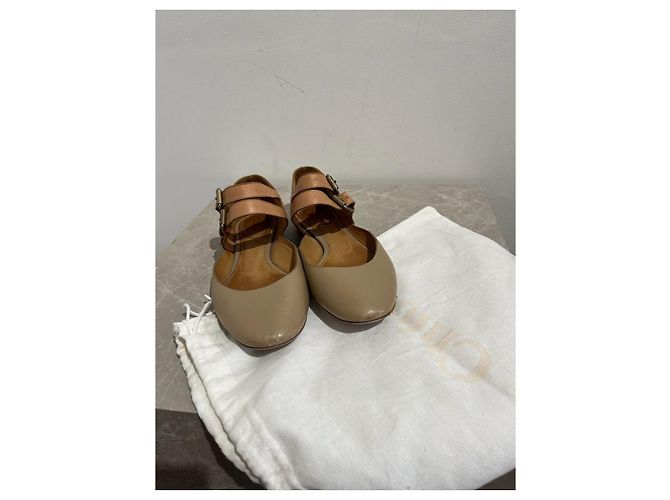 Chloé CHLOE Bailarinas T.EU 37 Cuero Beige - vista 7