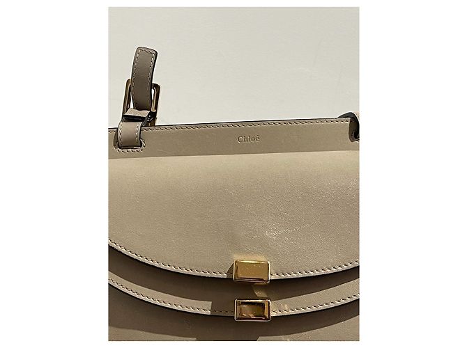 Georgia Chloé CHLOE Borse T. Pelle Beige - vista 2