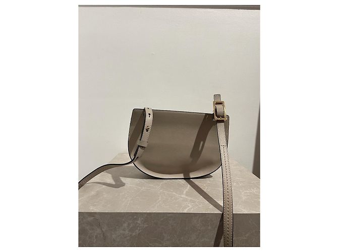 Georgia Chloé CHLOE Borse T. Pelle Beige - vista 4