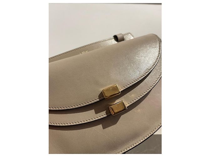 Georgia Chloé CHLOE Borse T. Pelle Beige - vista 6