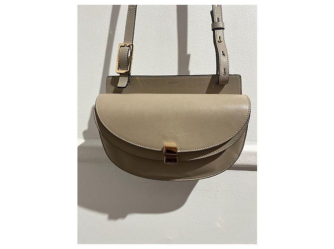 Georgia Chloé CHLOE Borse T. Pelle Beige - vista 9