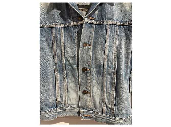 Chaqueta SAINT LAURENT T.International S de algodón Azul - vista 2