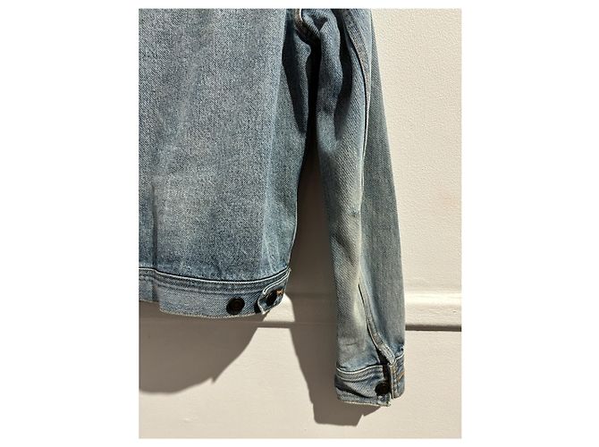 Chaqueta SAINT LAURENT T.International S de algodón Azul - vista 4