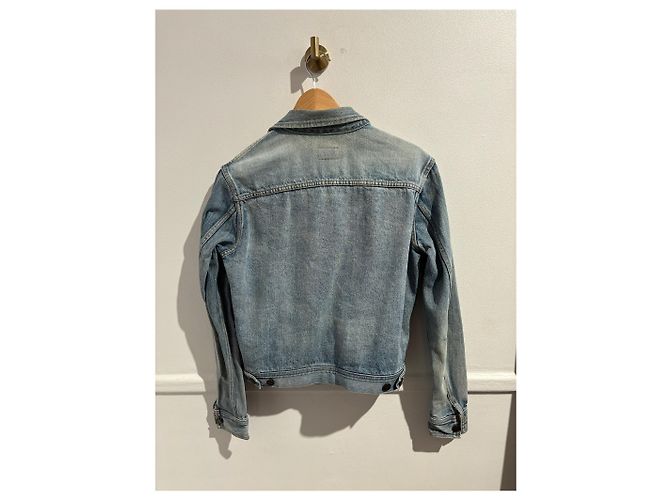 Chaqueta SAINT LAURENT T.International S de algodón Azul - vista 7