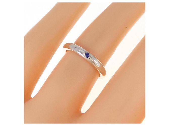 Tiffany & Co Tiffany Silber 925 Bandring mit Saphir - Ansicht 5