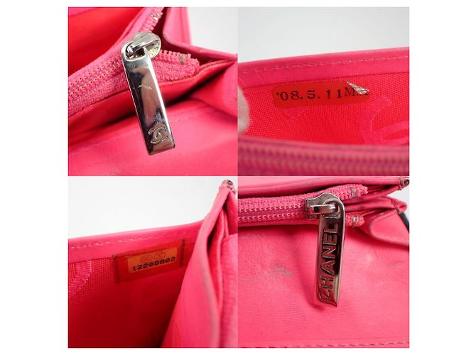 Cartera larga Chanel Cambon Line Negro Rosa - vista 10