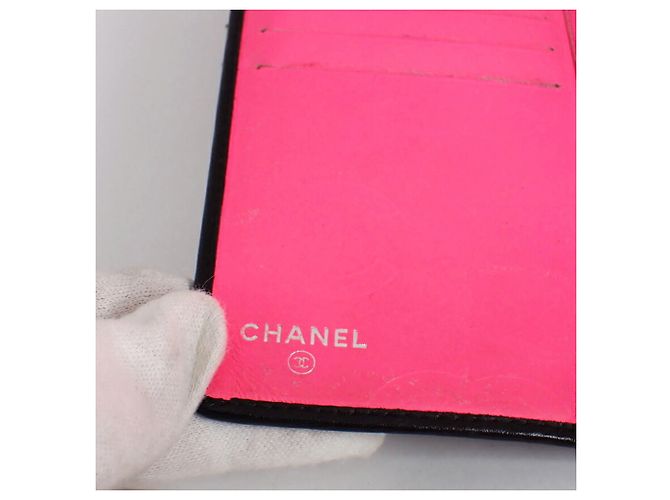 Cartera larga Chanel Cambon Line Negro Rosa - vista 6