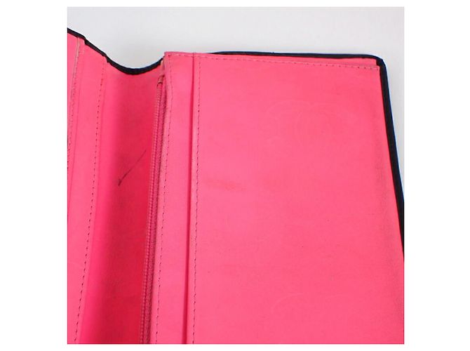 Cartera larga Chanel Cambon Line Negro Rosa - vista 8