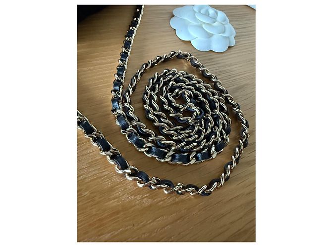 Mini borsa Chanel mademoiselle senza tempo nera in jersey Nero - vista 6