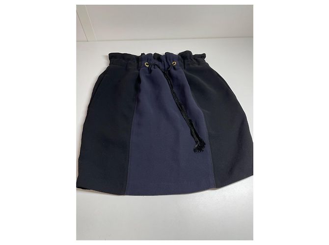 Gonna Sandro Nera Blu Navy Nero - vista 2