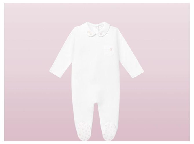 LOUIS VUITTON Weißer Mädchen-Pyjama neu mit Etiketten 12 Monate - Ansicht 10