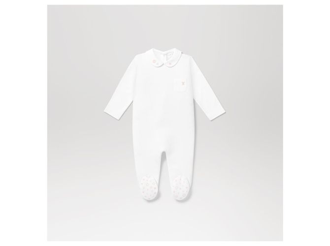 LOUIS VUITTON Weißer Mädchen-Pyjama neu mit Etiketten 12 Monate - Ansicht 11