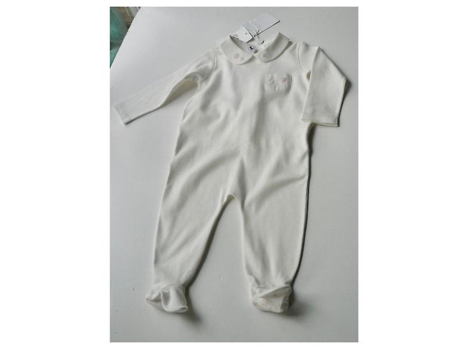 LOUIS VUITTON Weißer Mädchen-Pyjama neu mit Etiketten 12 Monate - Ansicht 2