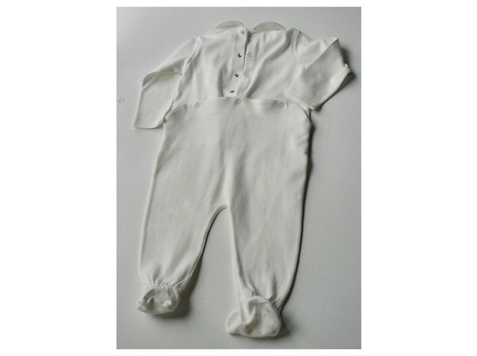 LOUIS VUITTON Weißer Mädchen-Pyjama neu mit Etiketten 12 Monate - Ansicht 8