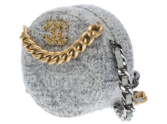 CHANEL Bag Chanel 19 in Grey Tweed - 102523 - view 5