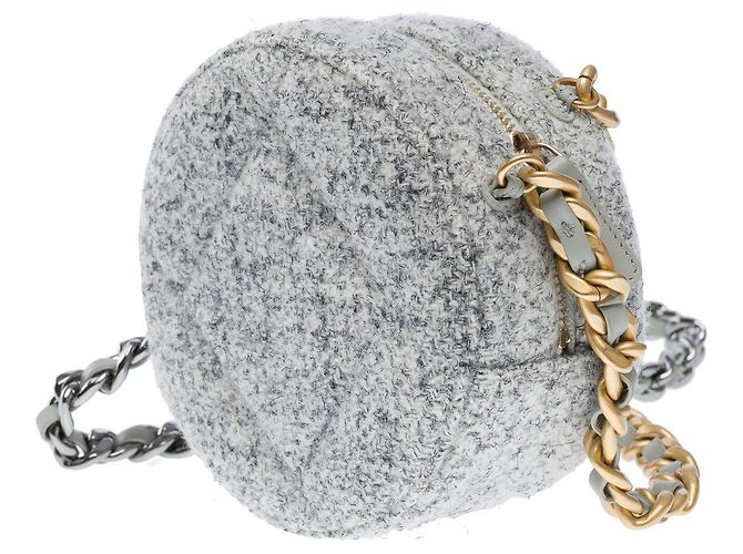 CHANEL Bag Chanel 19 in Grey Tweed - 102523 - view 6