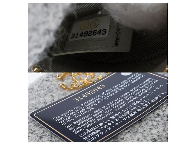CHANEL Bag Chanel 19 in Grey Tweed - 102523 - view 8