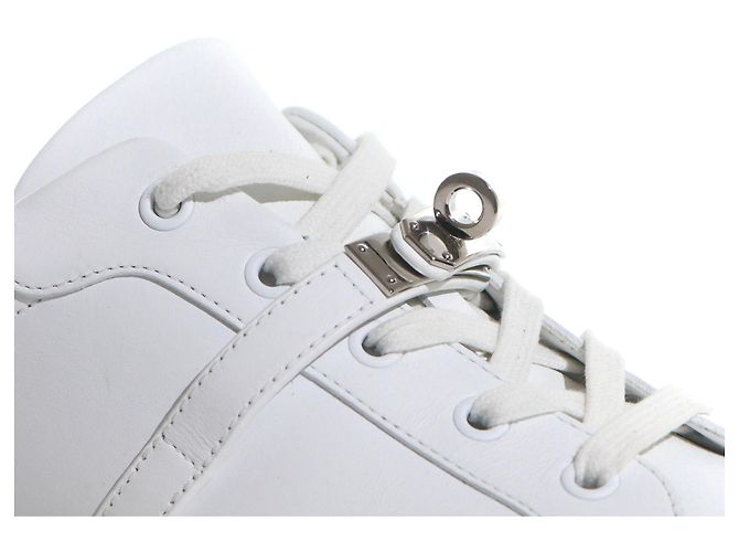 Kelly Hermès Tênis HERMES T.EU 39 Couro Branco - vista 4