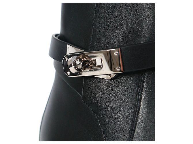 Kelly Hermès Botas HERMES T.EU 39.5 Cuero Negro - vista 4