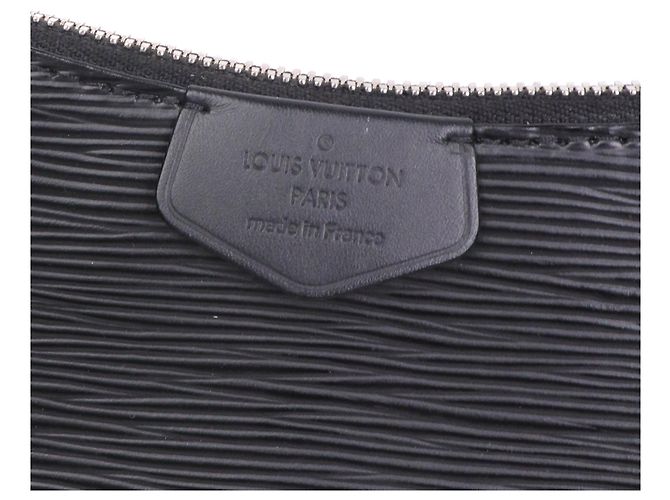 LOUIS VUITTON - Borsa a spalla Louis Vuitton Easy Pouch On Strap in pelle Epi nera Nero - vista 5