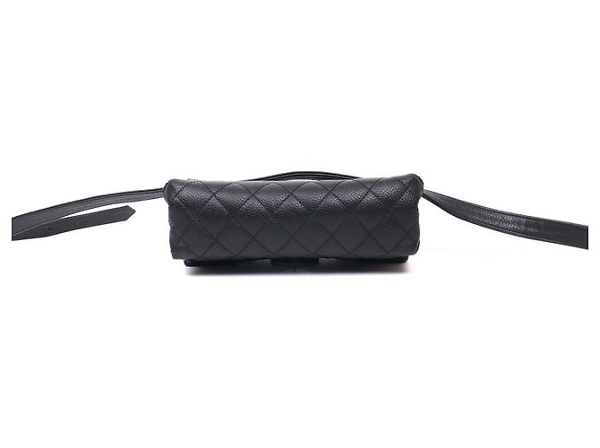 CHANEL - Borsa a cintura Chanel 2.55 in pelle nera grana Nero - vista 4