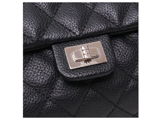 CHANEL - Borsa a cintura Chanel 2.55 in pelle nera grana Nero - vista 5